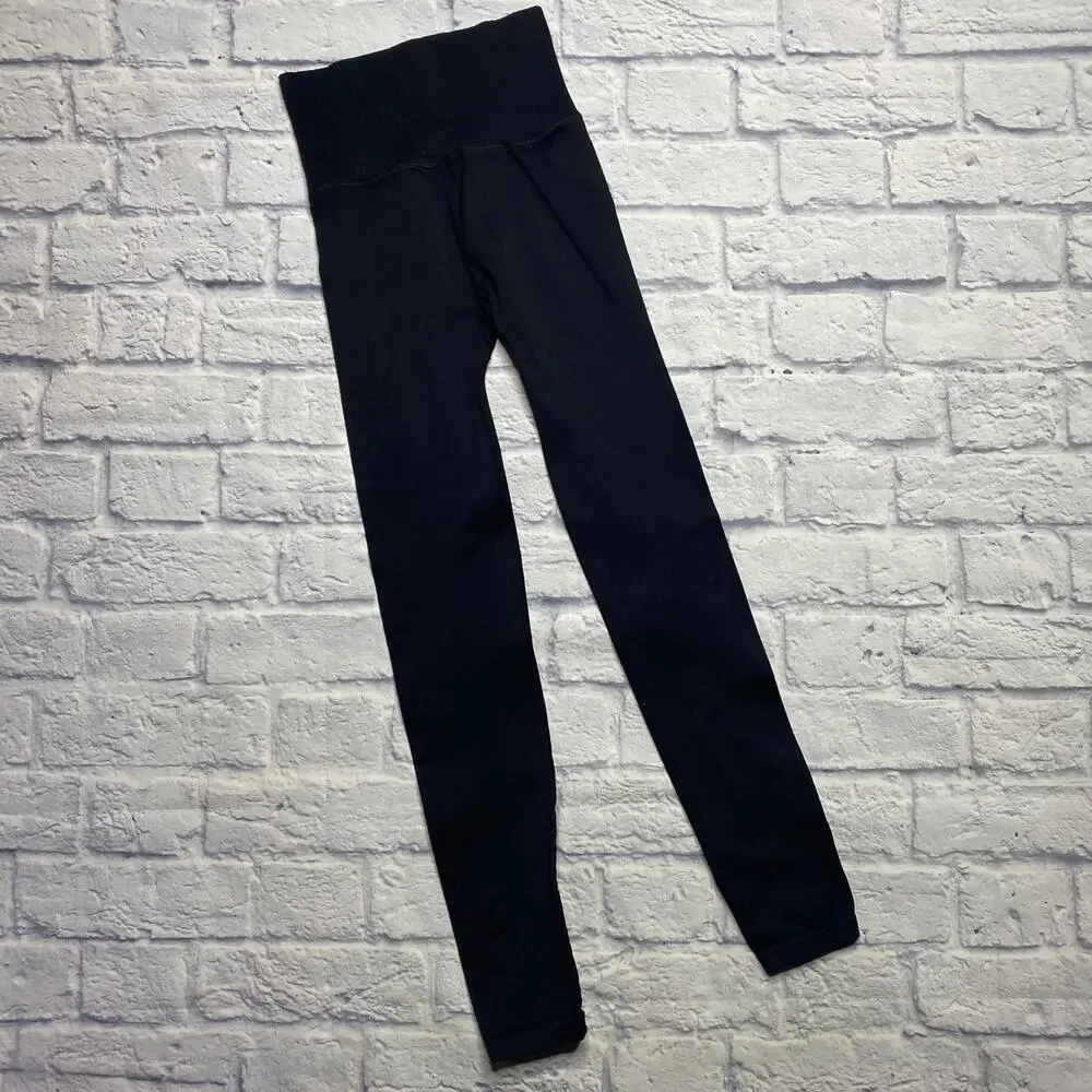 Free People Good Karma Leggings in Washed Black